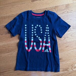 adidas Kids' Navy USA Graphic T‑Shirt